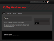 Tablet Screenshot of kolbygraham.net